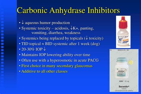 carbonic anhydrase inhibitor drugs